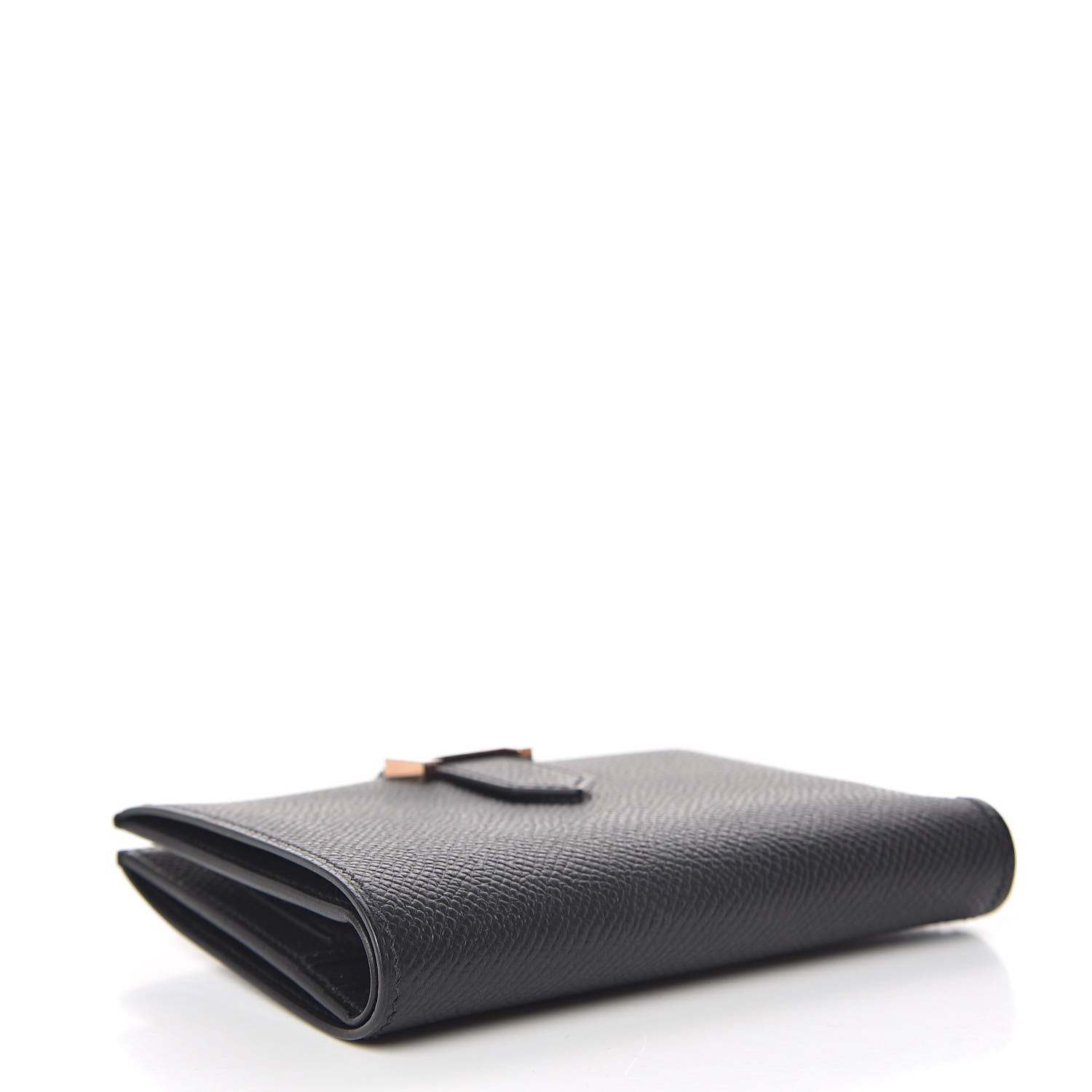 Hermes Epsom Bearn Compact Wallet Black 4 of 8
