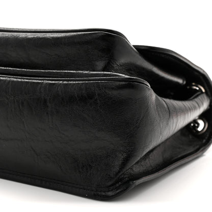Saint Laurent Crinkled Calfskin Monogram Medium Niki Chain Satchel Black 10 of 10