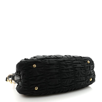 Prada Tessuto Nylon Gaufre Tote  Black 4 of 9