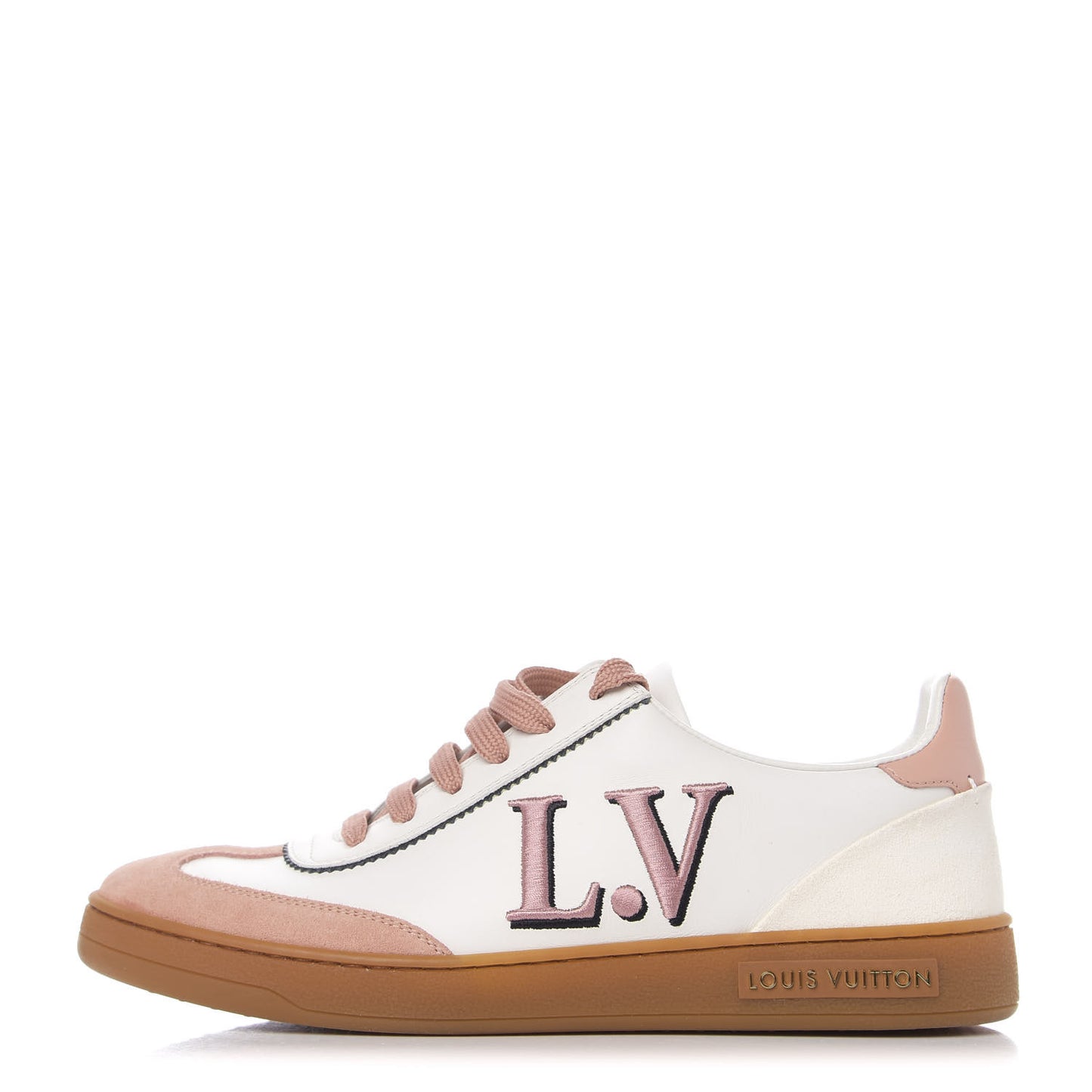 Calfskin Frontrow Sneakers 37 Rose Clair