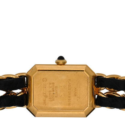 Chanel Stainless Steel Lambskin 20mm Chain Premiere Quartz Watch Gold M 4 of 4