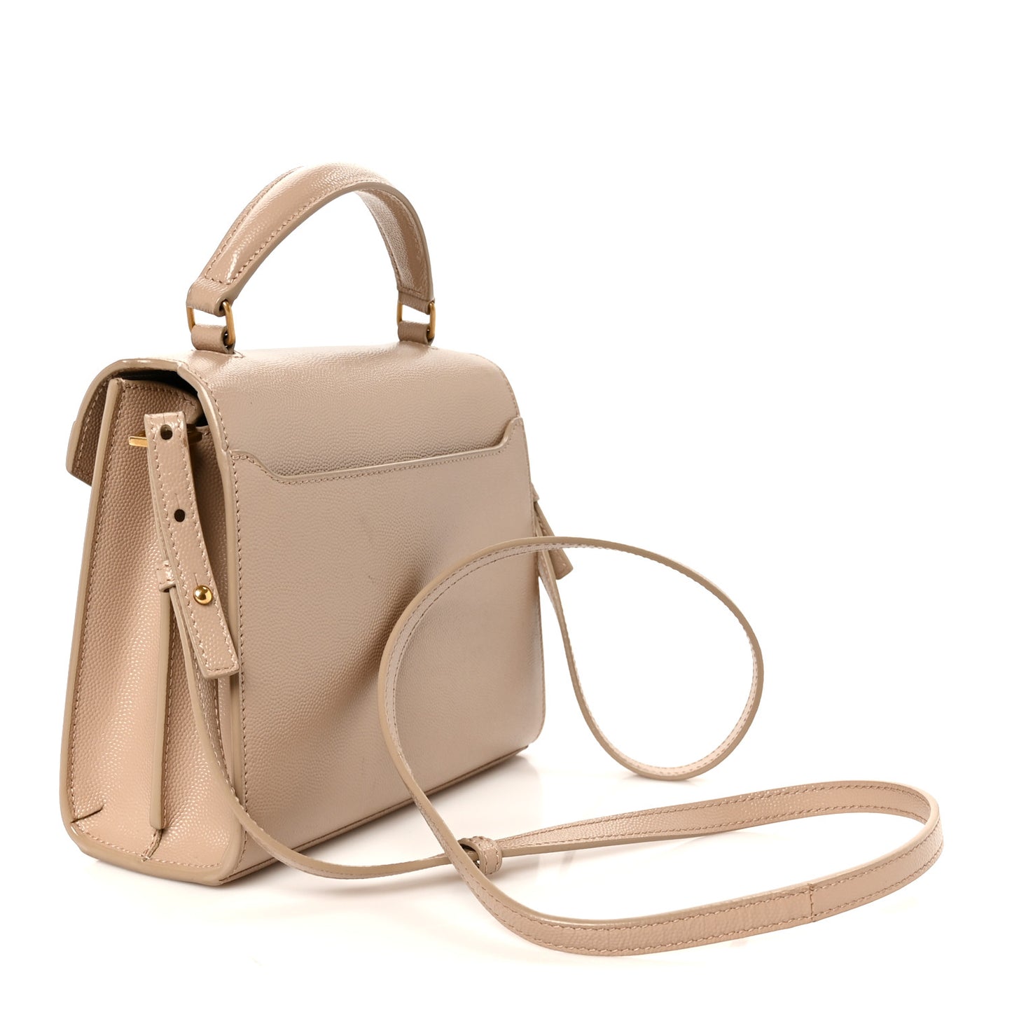 Grain de Poudre Mini Classic Monogram Cassandra Top Handle Beige