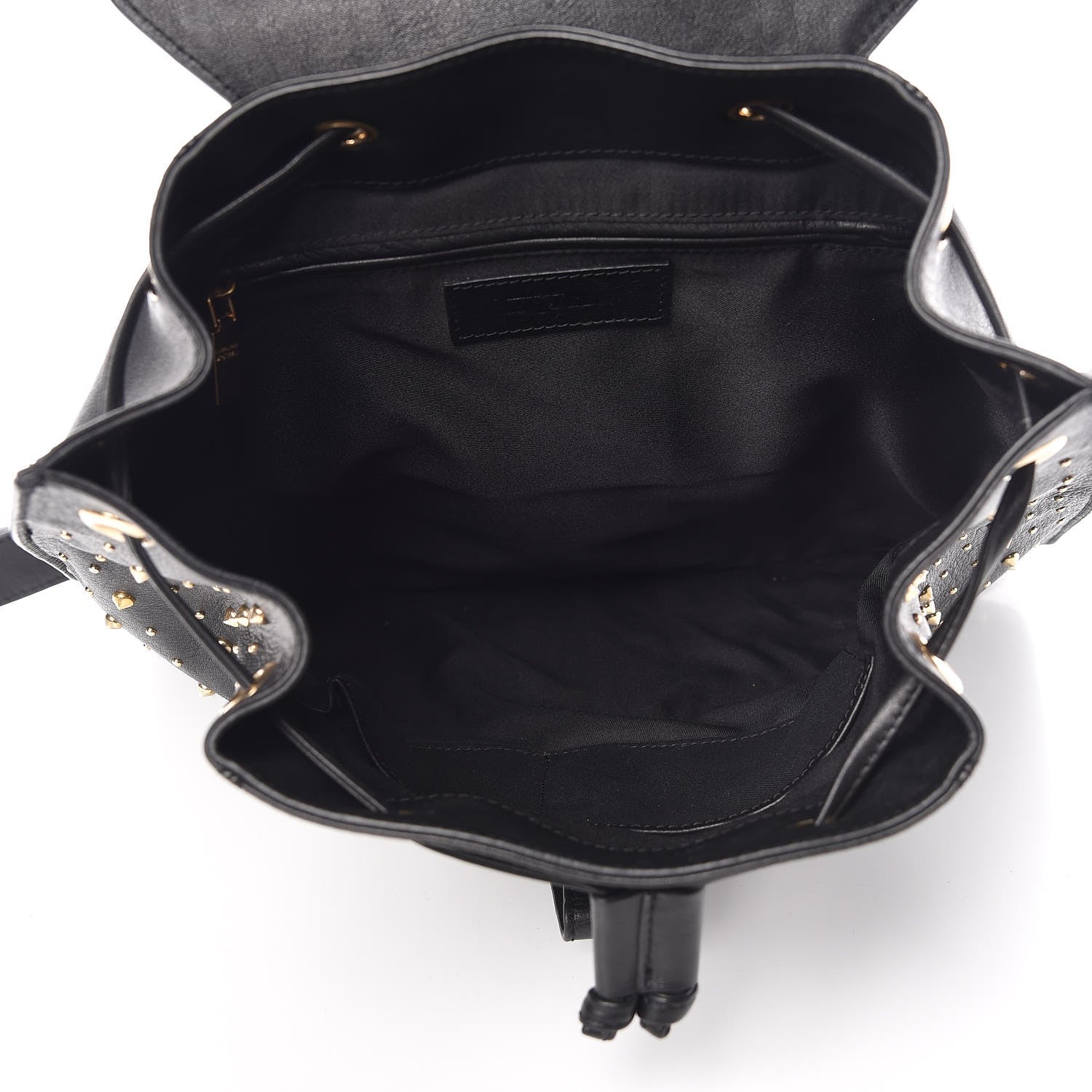 Alexander McQueen Calfskin Studded Padlock Backpack Black 5 of 14