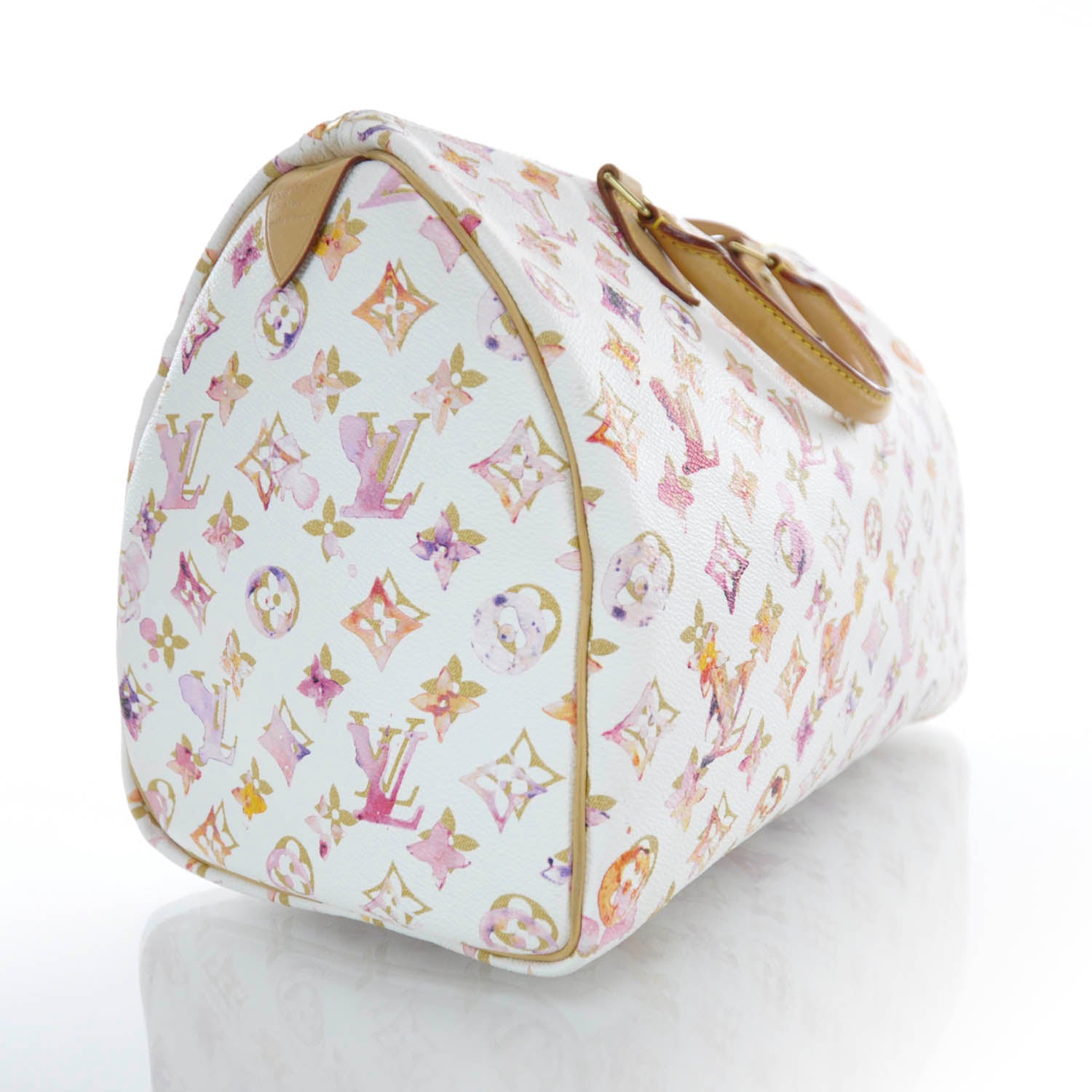 Louis Vuitton Watercolor Aquarelle Speedy 35 White 6 of 9