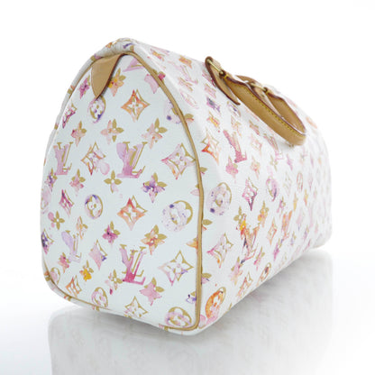 Louis Vuitton Watercolor Aquarelle Speedy 35 White 6 of 9