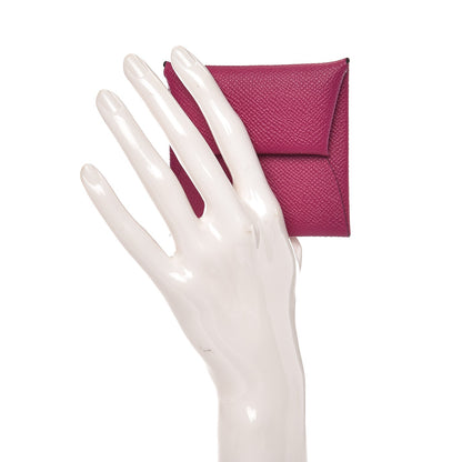 Hermes Epsom Bastia Coin Purse Rose Pourpre 2 of 8
