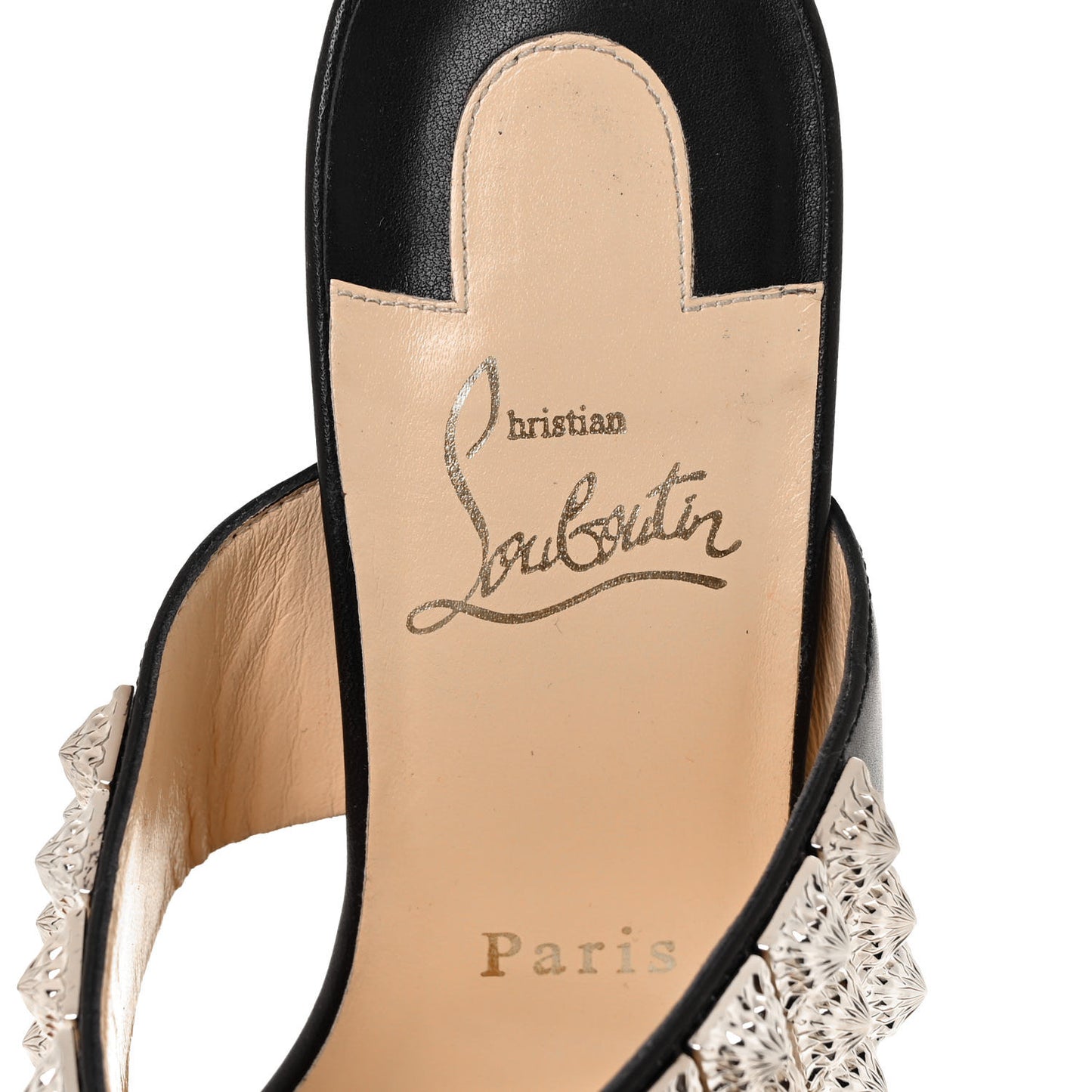Nappa Myriadiam 55 Slide Sandals 39.5 Black