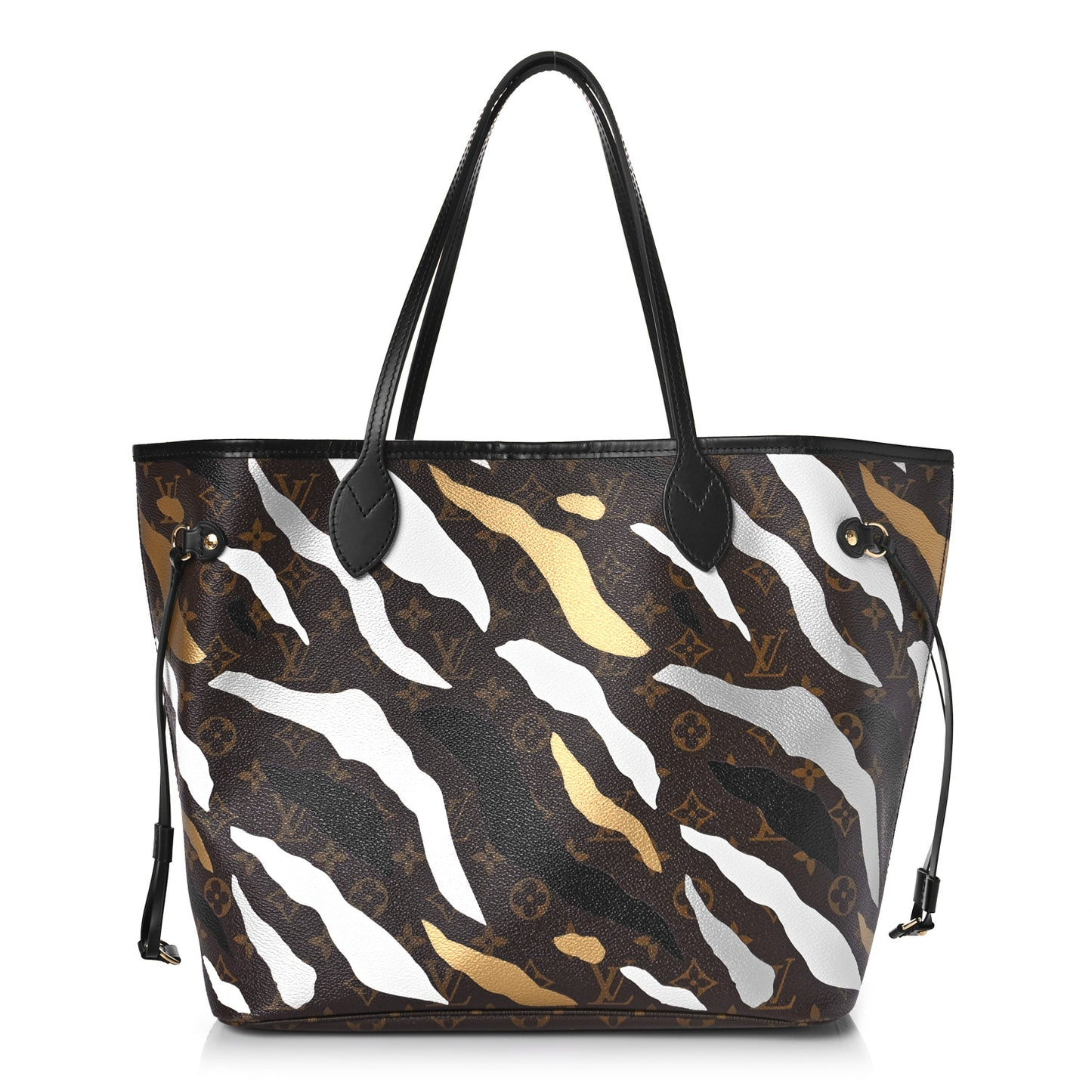 X LOL Monogram Neverfull MM Gold Silver
