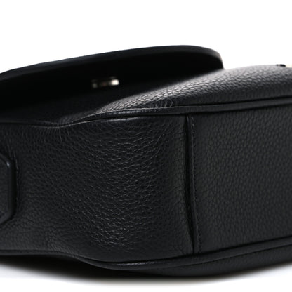Christian Dior Grained Calfskin Saddle Messenger Bag Black 9 of 10