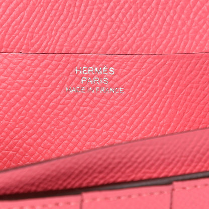 Hermes Epsom Bearn Gusset Wallet Rose Azalee 5 of 7