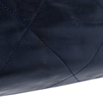 Chanel Metallic Calfskin Quilted Small Chanel 22 Navy Blue 12 of 12