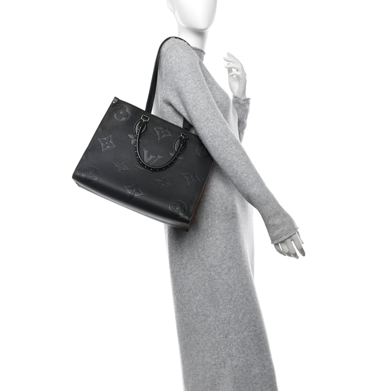 Louis Vuitton Empreinte Monogram Giant Wild At Heart Onthego MM Black 2 of 10