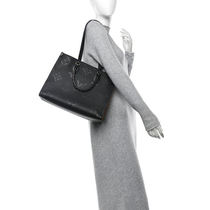 Louis Vuitton Empreinte Monogram Giant Wild At Heart Onthego MM Black 2 of 10