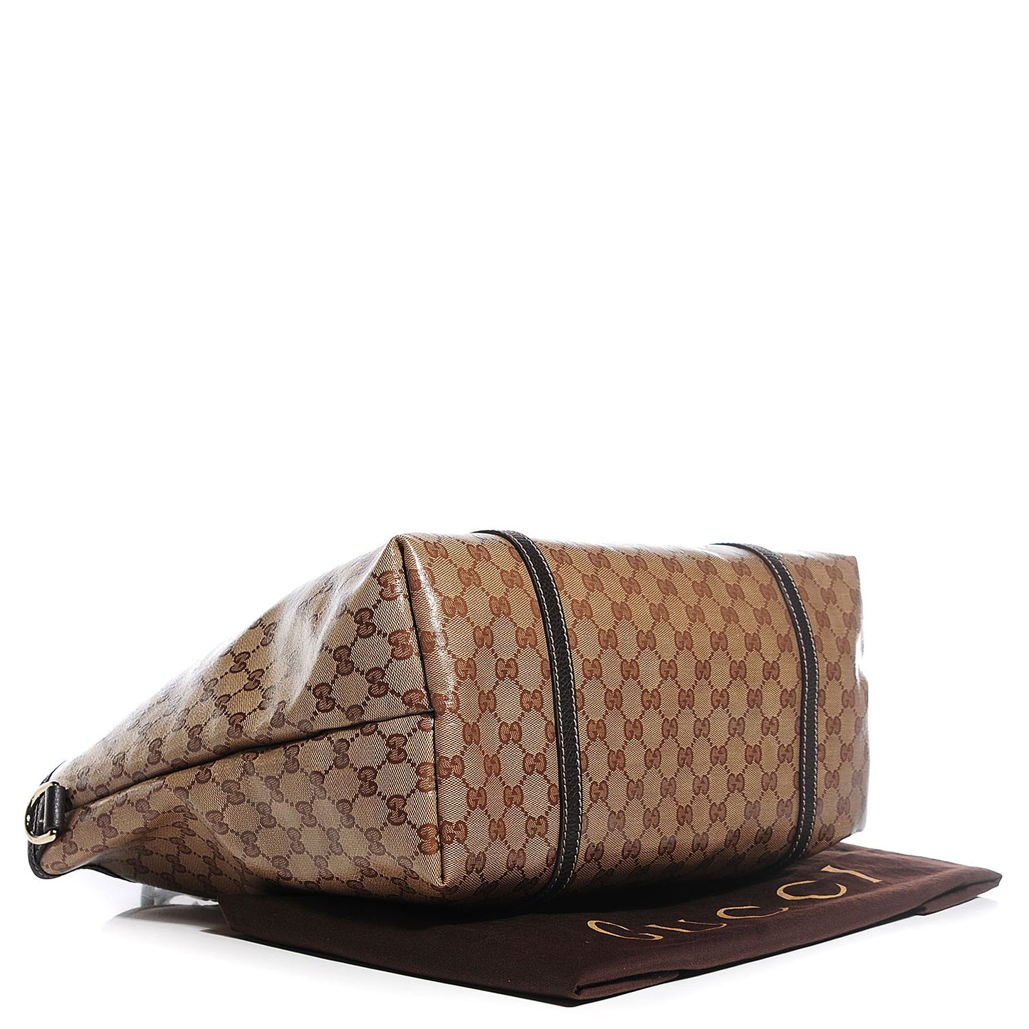 Crystal Monogram Large Joy Tote Beige Ebony Testa di Moro