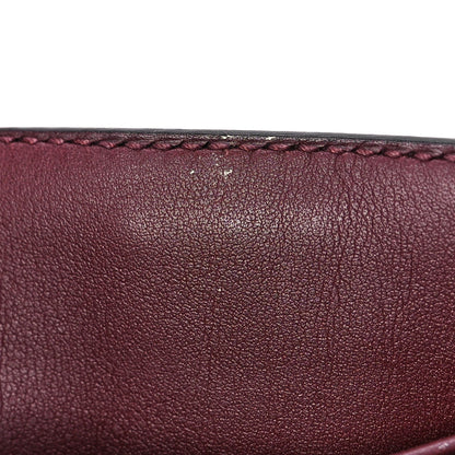 Hermes Swift Kelly Cut Clutch Pochette Bordeaux 12 of 13