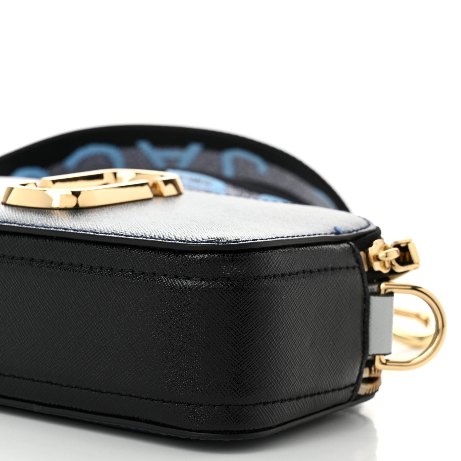 Marc Jacobs Metallic Saffiano Glitter Small Snapshot Camera Bag Blue Sea 12 of 13