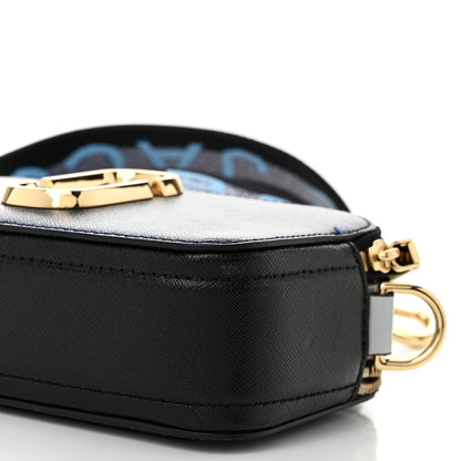 Marc Jacobs Metallic Saffiano Glitter Small Snapshot Camera Bag Blue Sea 12 of 13