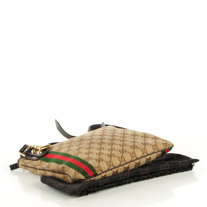 Gucci Monogram Web Jolicoeur Charms Messenger Dark Brown 3 of 7
