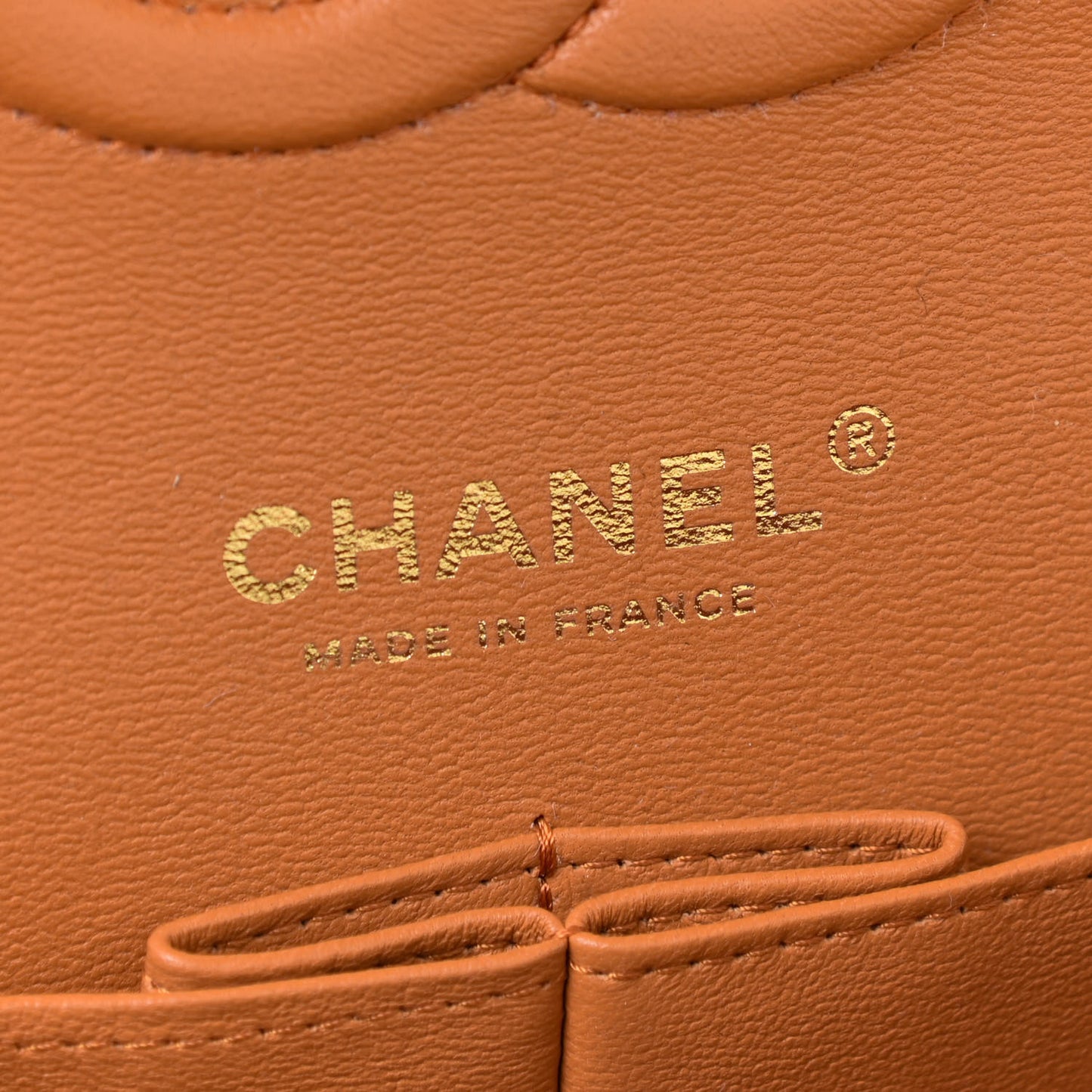 Caviar Quilted Medium Double Flap Light Brown