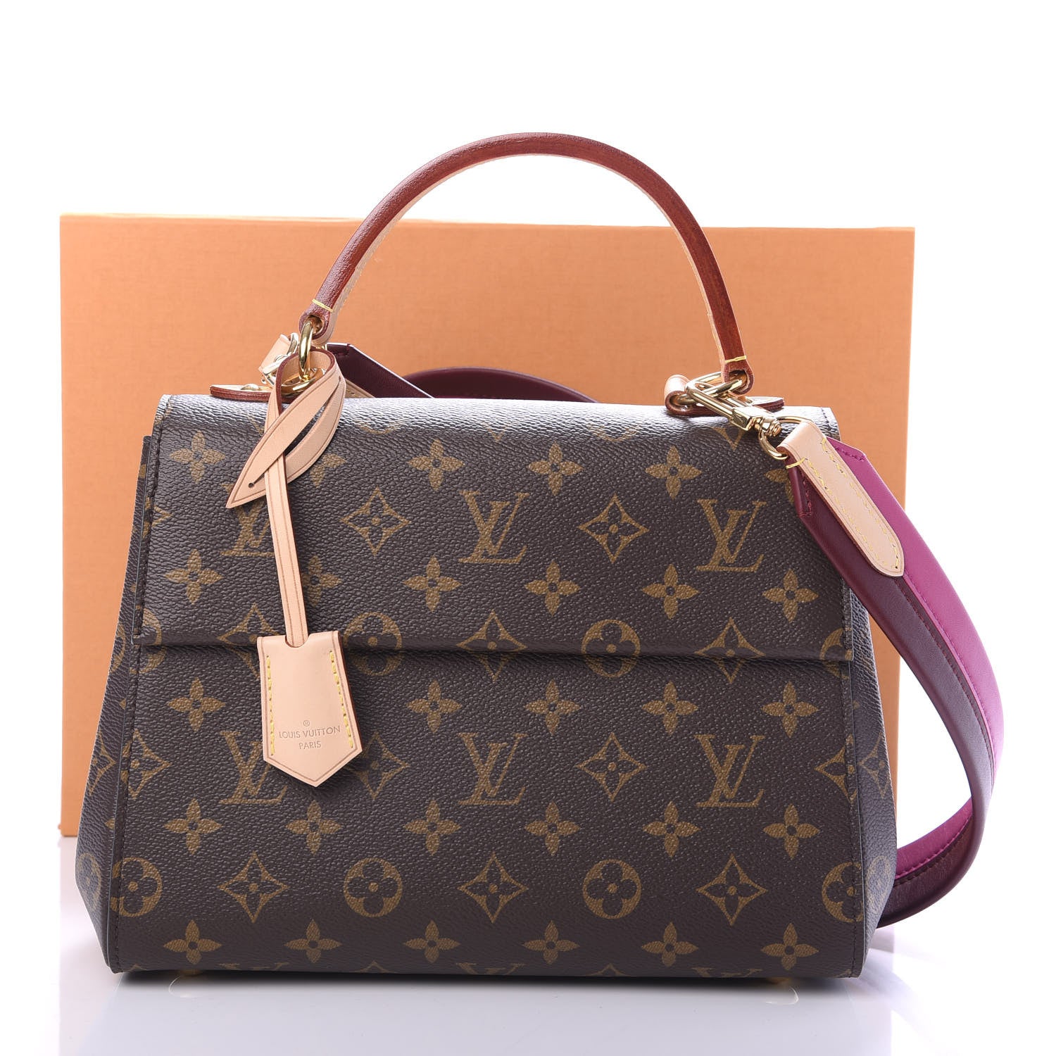 Louis Vuitton Monogram Cluny BB Bordeaux Fuchsia 9 of 9