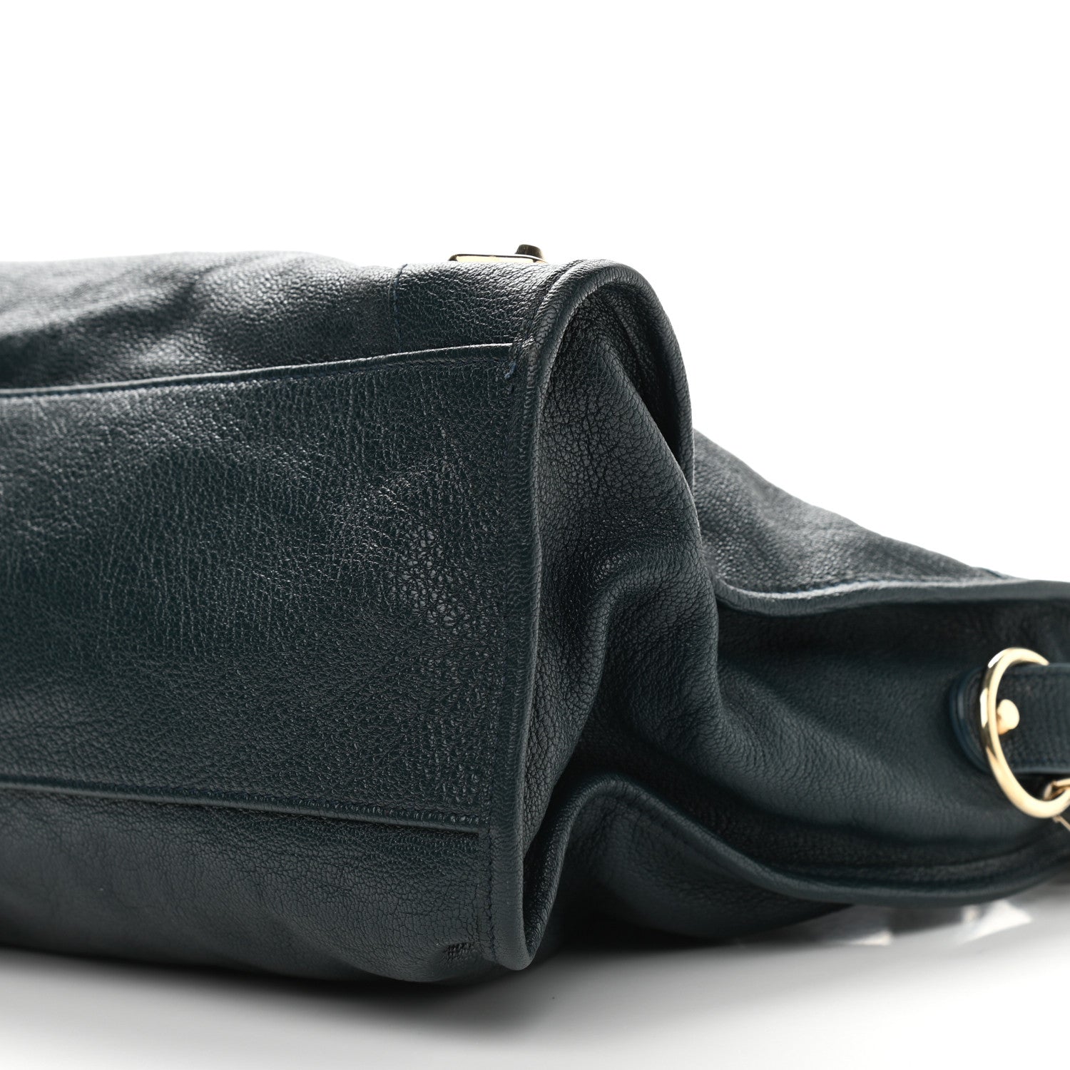 Balenciaga Chevre Gold Metallic Edge Hardware City Bleu Paon 9 of 9