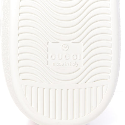Gucci Calfskin Ayers Web Tiger Embroidered Mens Ace Sneakers 8.5 White 8 of 12