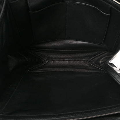 Celine Paperweight Calfskin Medium Tri-Fold Bag Black 5 of 9