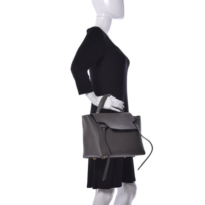 Celine Grained Calfskin Mini Belt Bag Grey 3 of 9