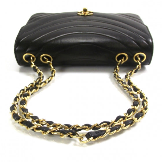 Chanel Lambskin Ribbon Stitched Flap Black 6 of 13
