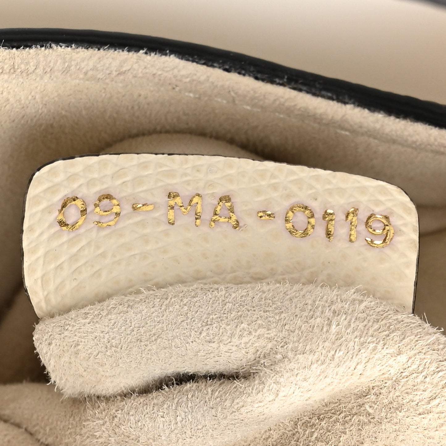 Grained Calfskin Mini Saddle Bag White