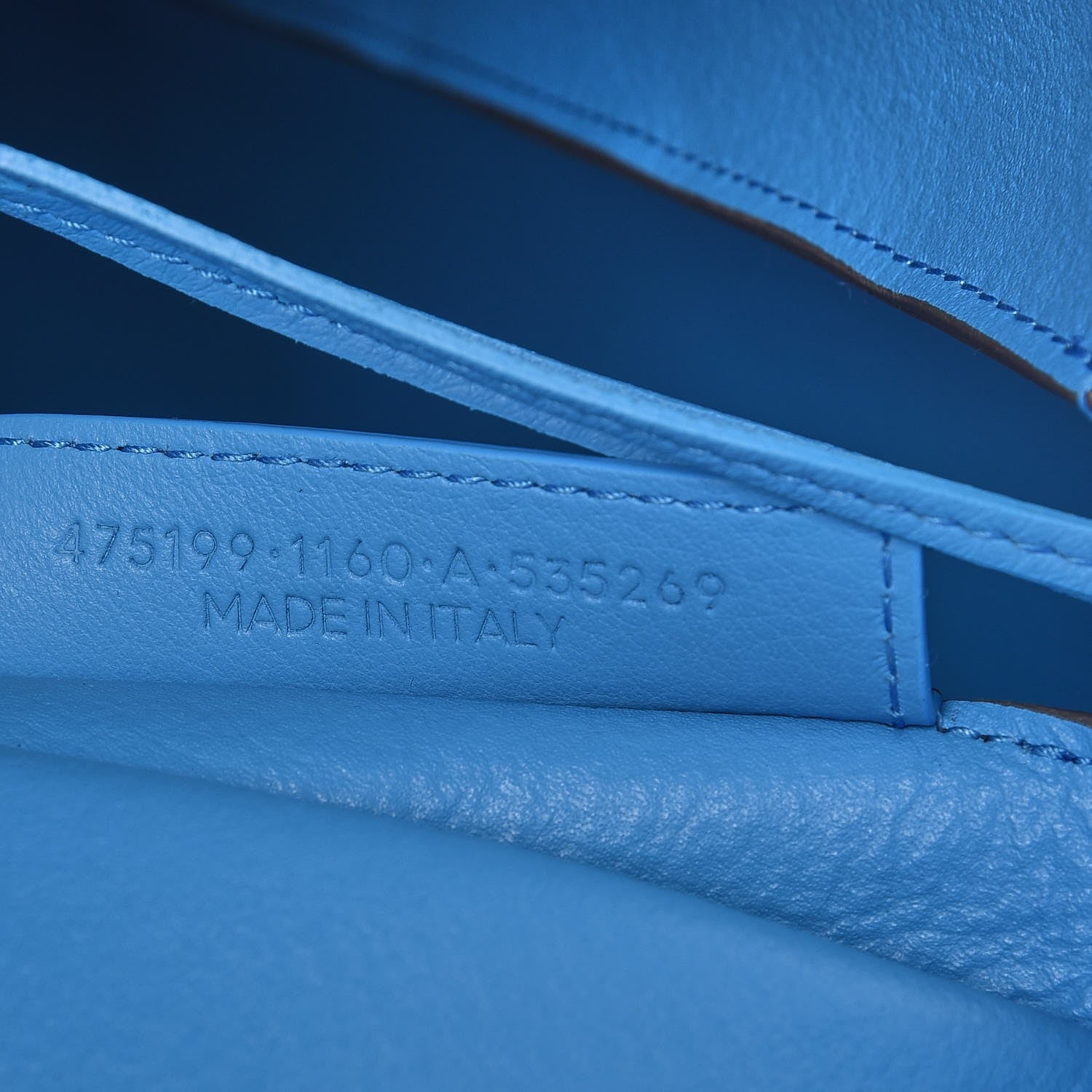 Balenciaga Veau Baltimore Double Sided Small Everyday Tote Gris Fossile Bleu Turquoise 8 of 8