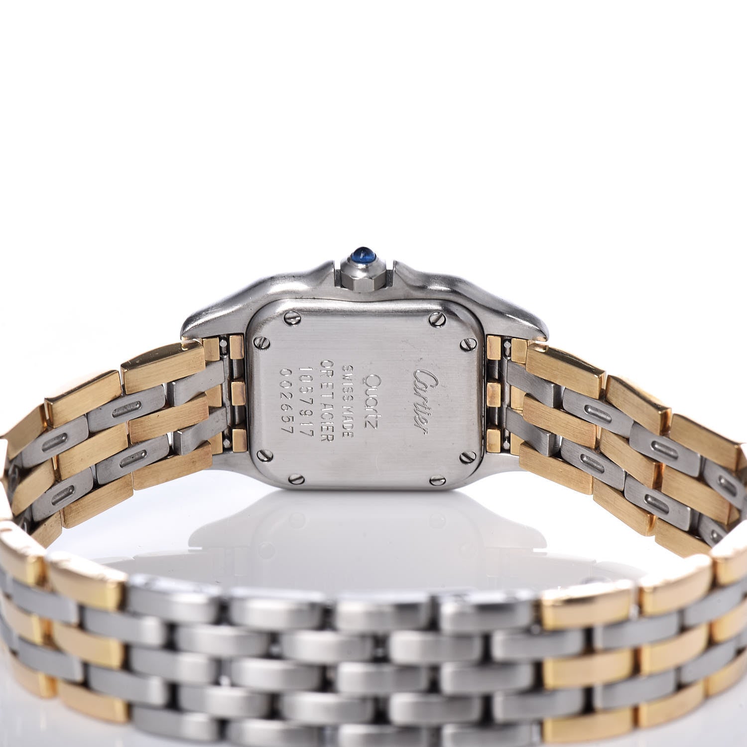 Cartier Stainless Steel 18K Yellow Gold 22mm Panthere Quartz Watch 5 of 8