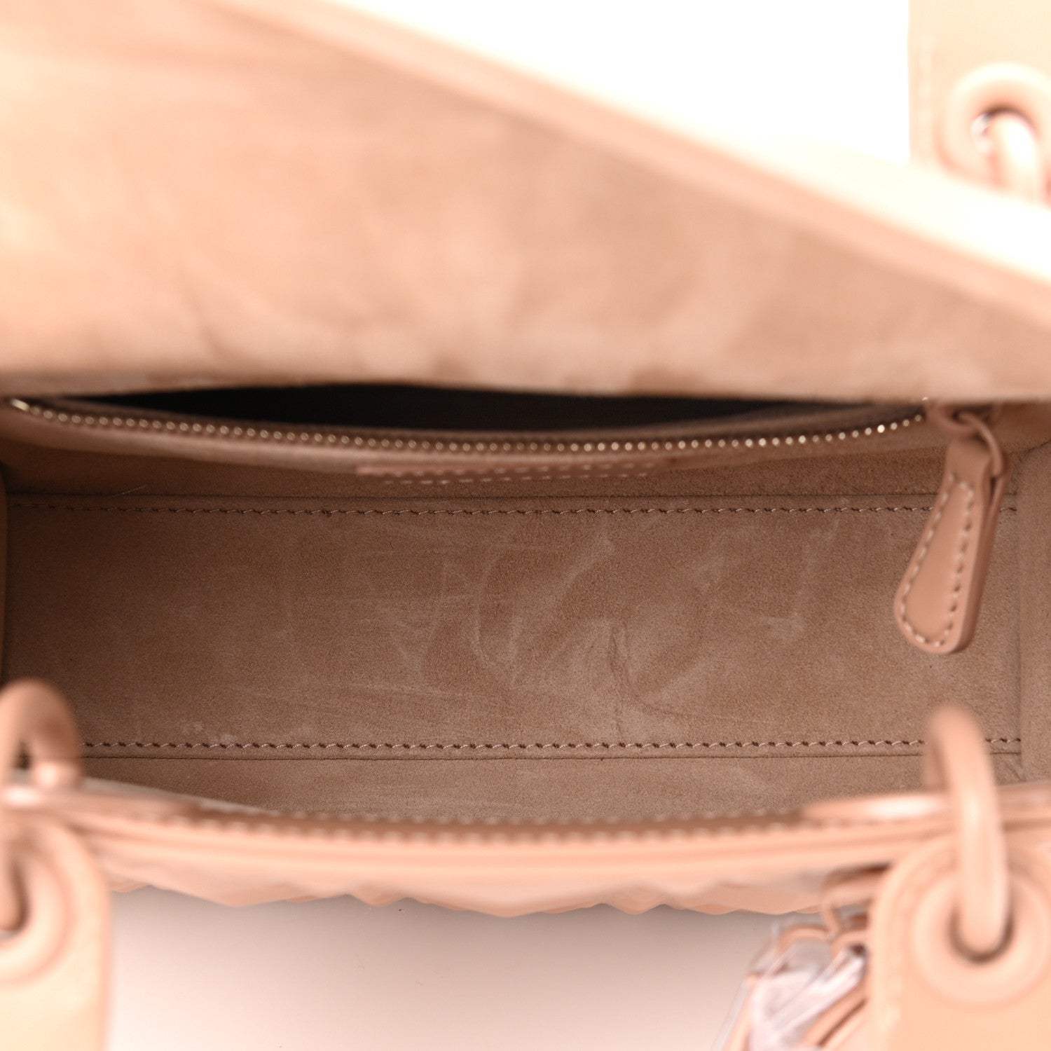 Christian Dior Calfskin Cannage Diamond Small My ABCDior Lady Dior Rose Des Vents 5 of 10
