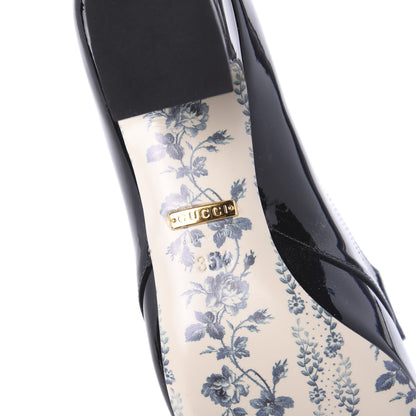Gucci Vernice GG Victoire 55mm Loafer Pumps 35.5 Black 6 of 9