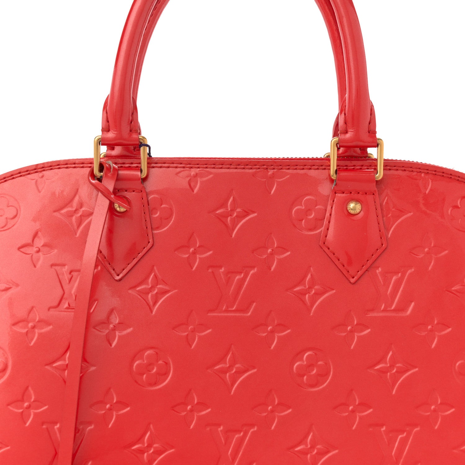 Louis Vuitton Vernis Alma GM Orange Sunset 8 of 14