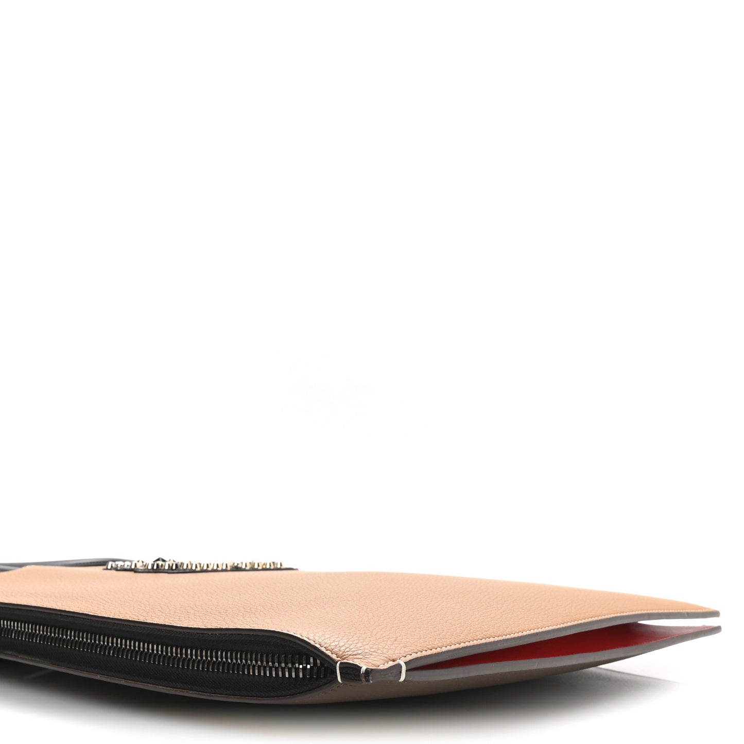 Calfskin Ecusson Large Trictrac Portfolio Bag Brown