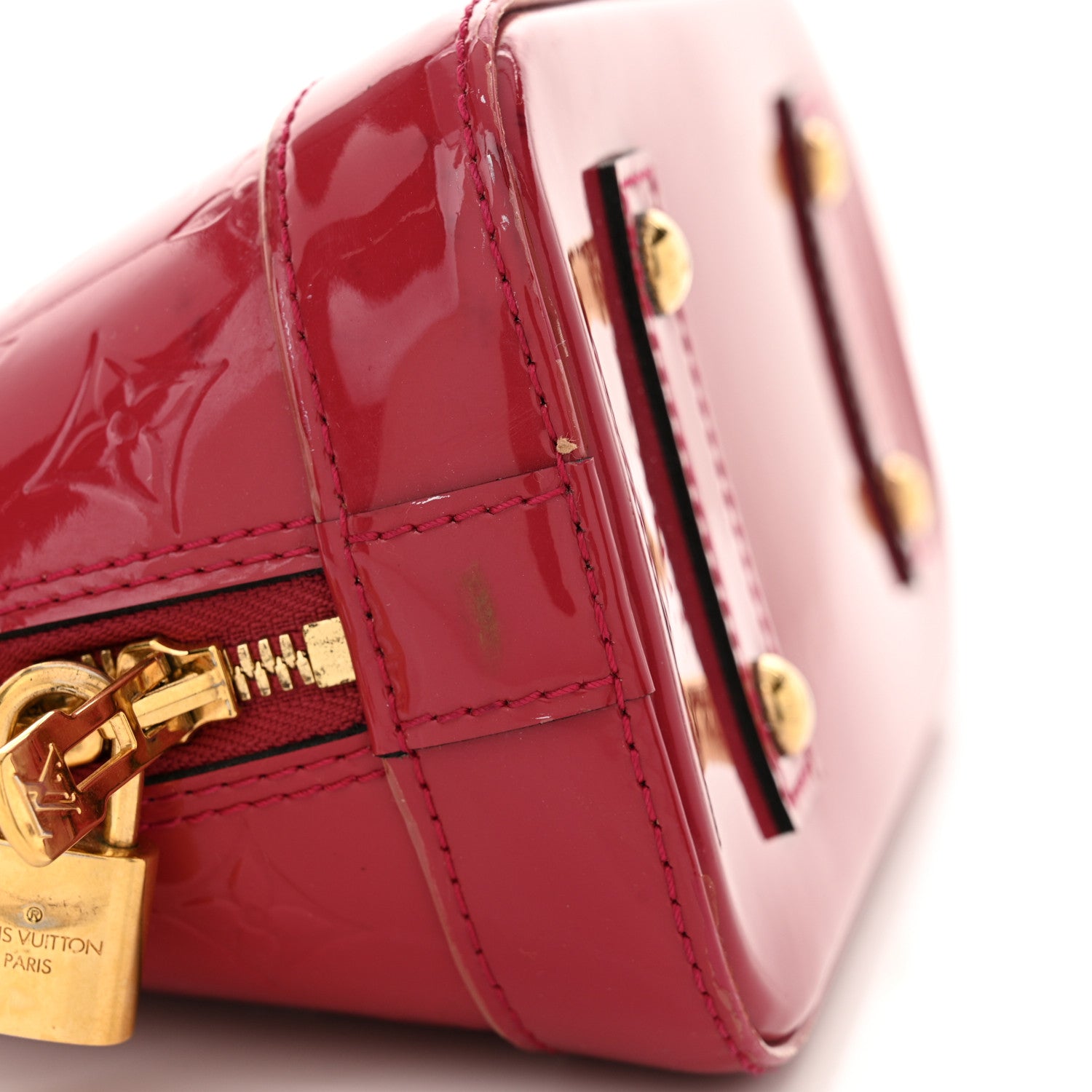 Louis Vuitton Vernis Alma BB Rose Indien 12 of 14