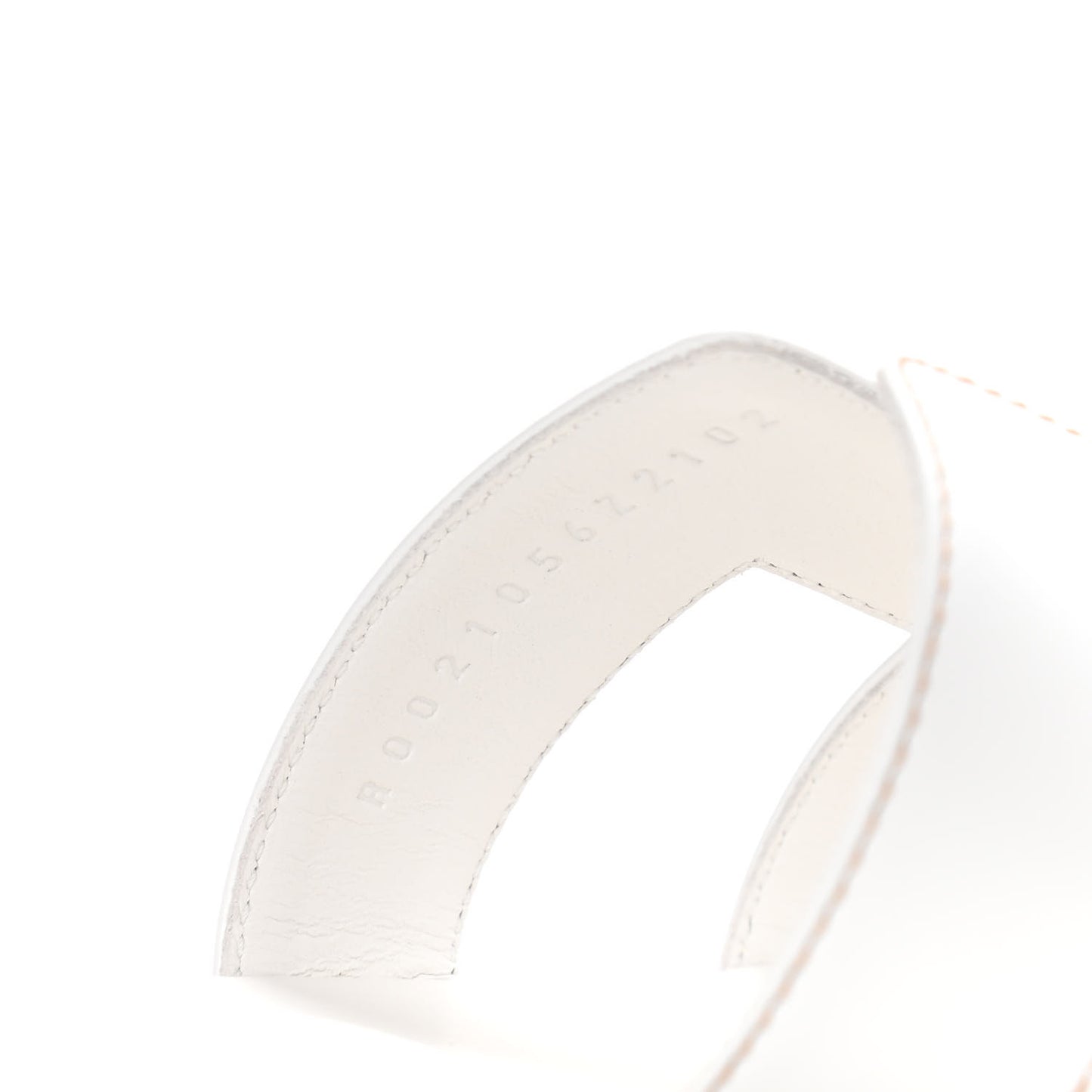 Box Calfskin Oran Sandals 37 White
