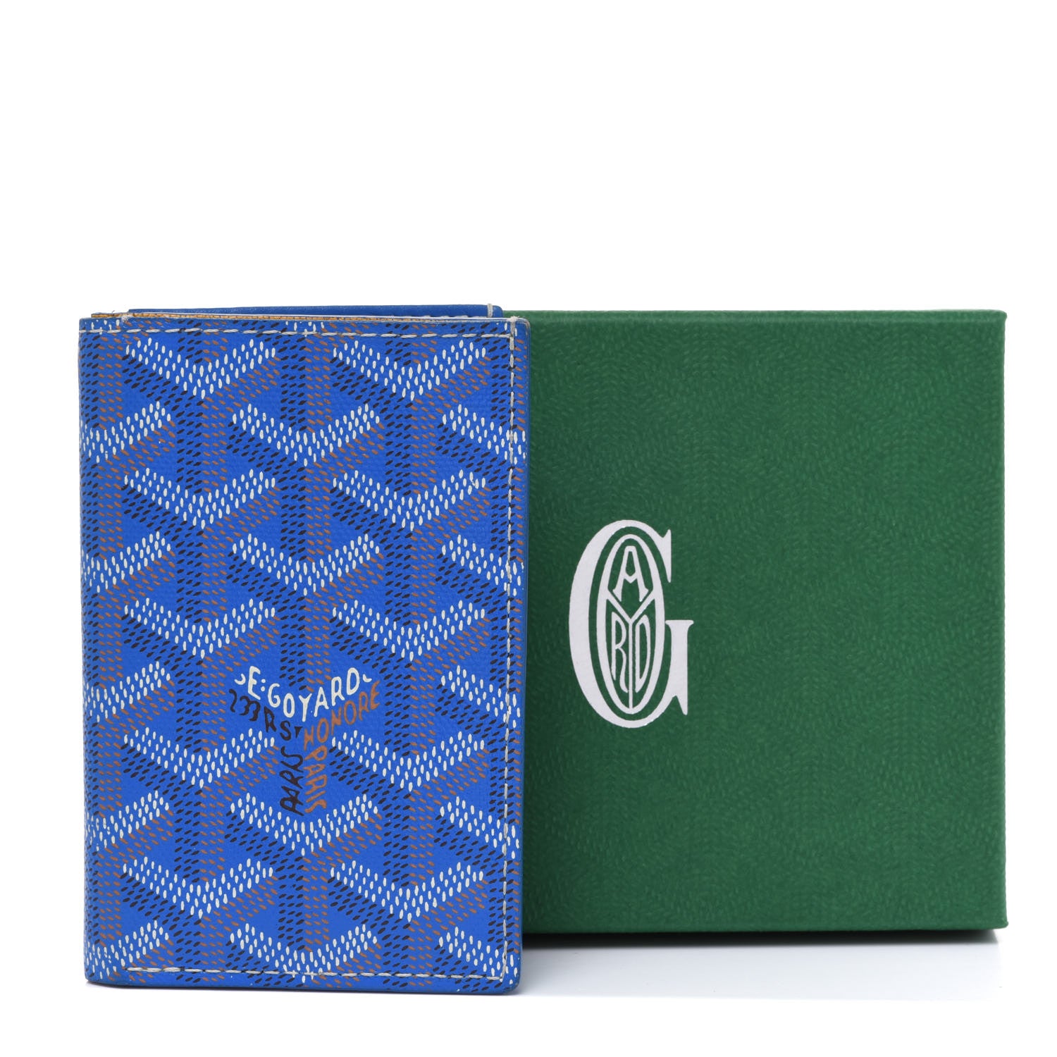 Goyard Goyardine Saint Pierre Card Holder Blue 12 of 12