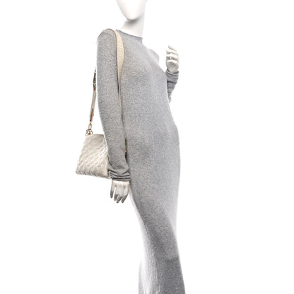 Louis Vuitton Lambskin Embossed Monogram Coussin PM Beige Cream 2 of 17