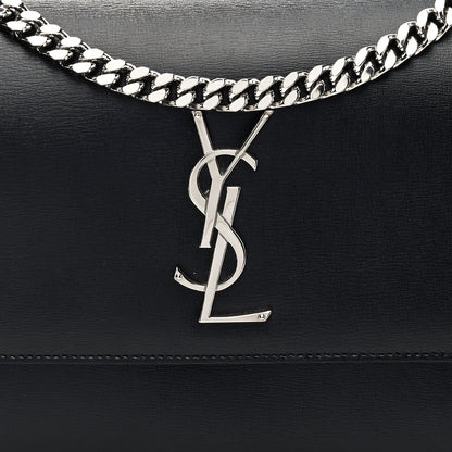 Saint Laurent Calfskin Large Monogram Sunset Black 7 of 9
