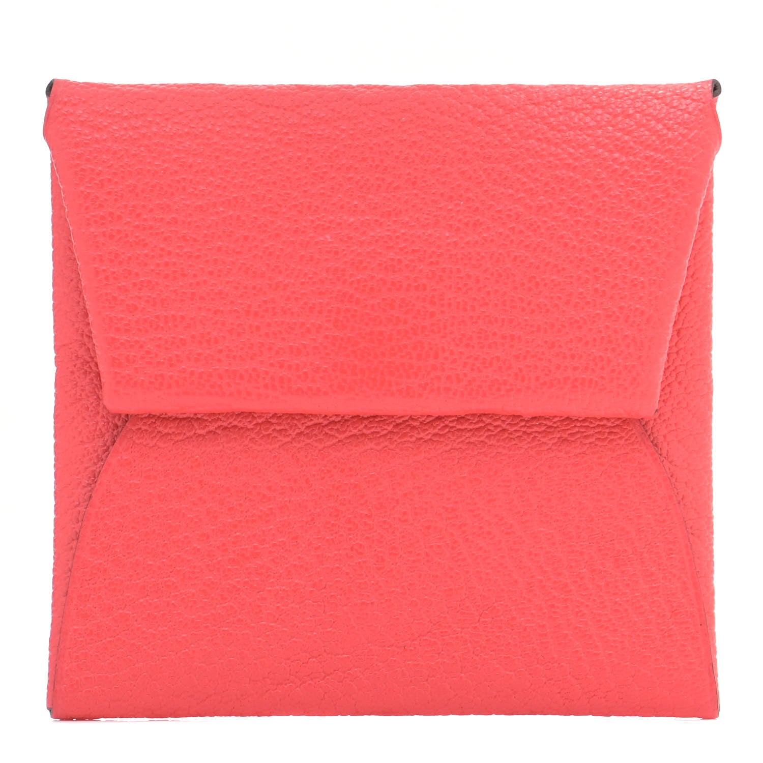 Hermes Chevre Mysore Bastia Verso Coin Purse Rose Texas Quebracho 1 of 9