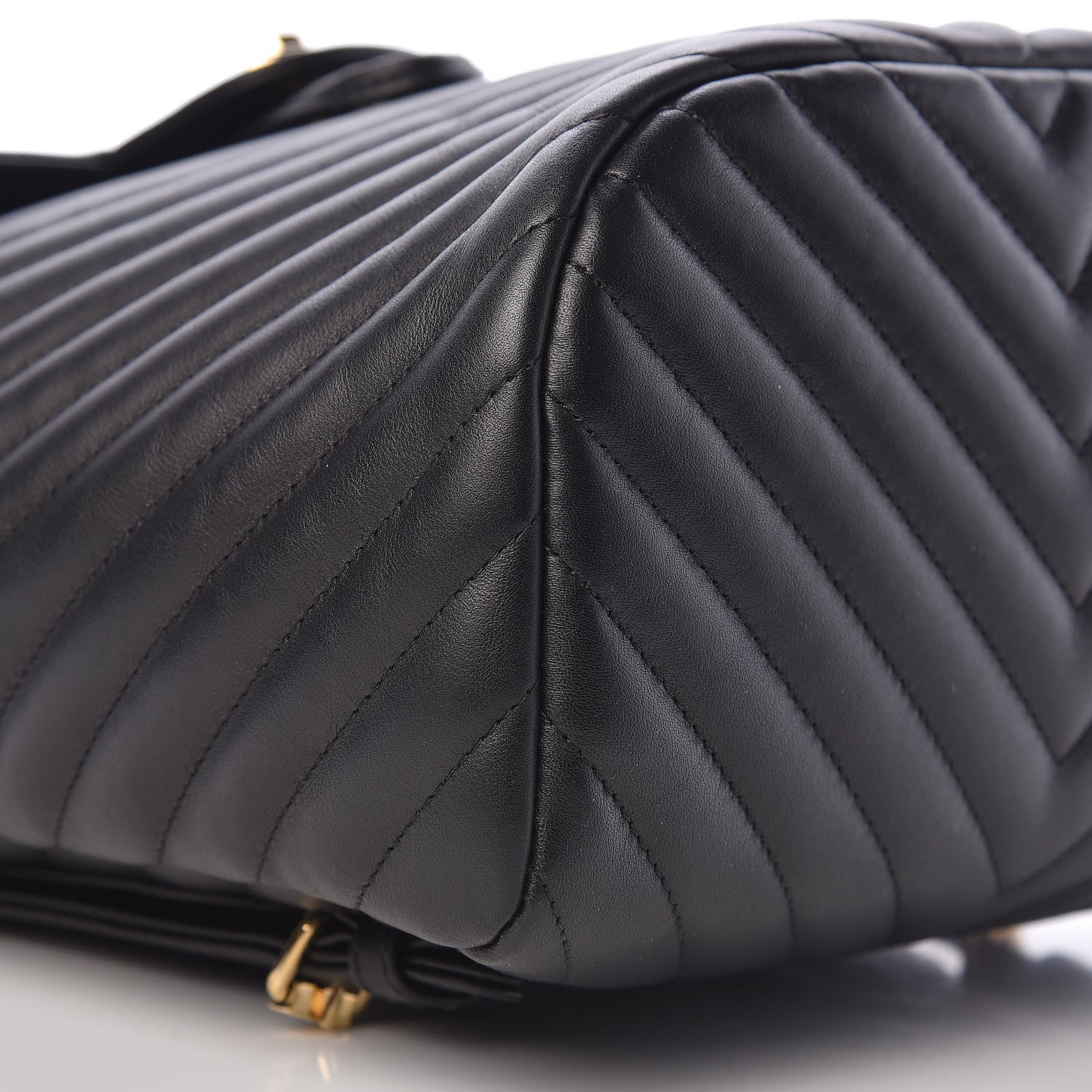 Chanel Calfskin Chevron Quilted Small Urban Spirit Backpack Black 9 of 13