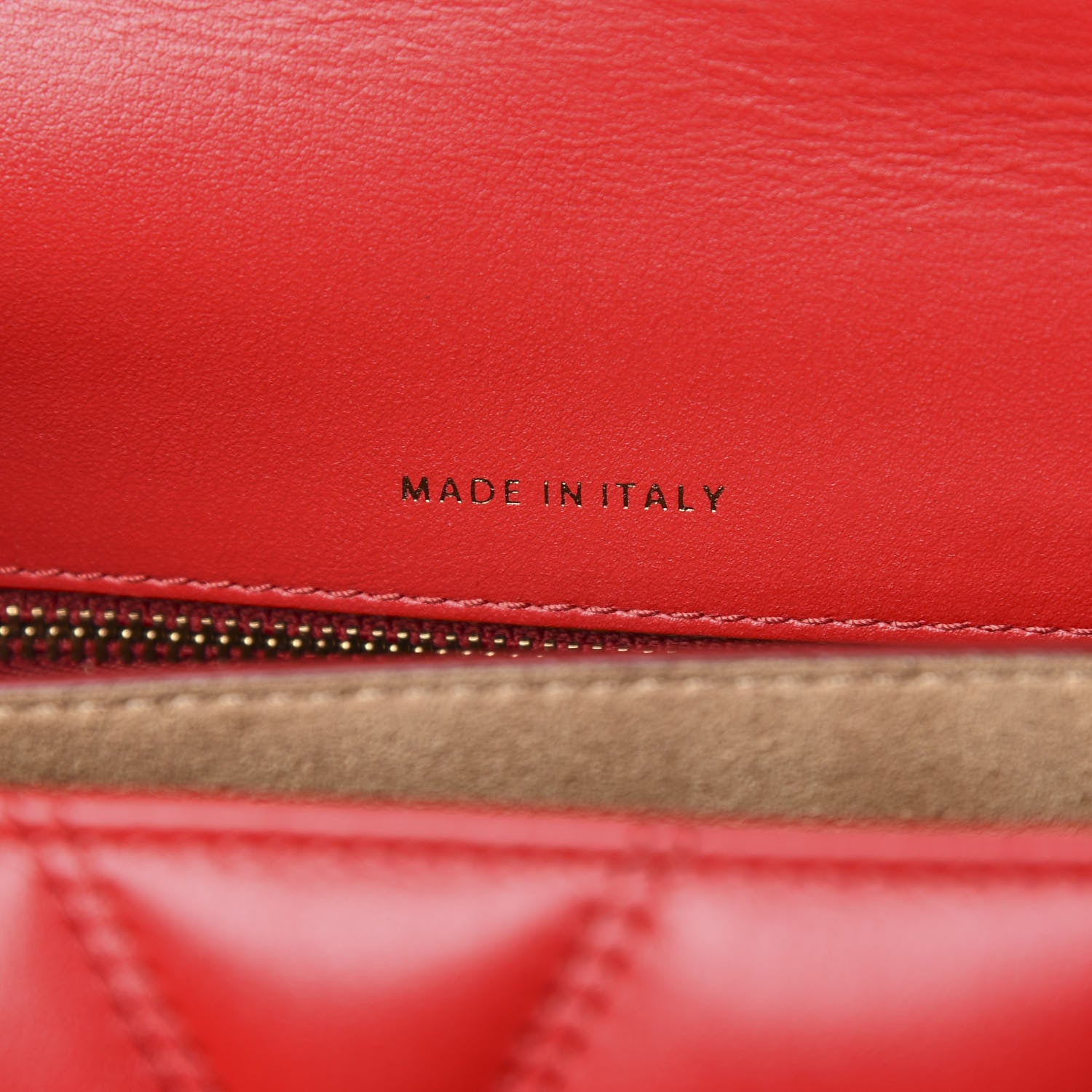 MCM Lambskin Quilted Small Patricia Crossbody Bag Ruby Red 7 of 10