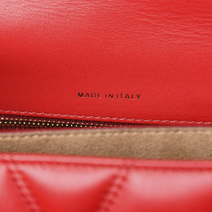 MCM Lambskin Quilted Small Patricia Crossbody Bag Ruby Red 7 of 10