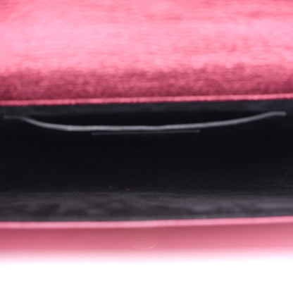 Saint Laurent Metallic Textured Calfskin Classic Monogram Cassandre Clutch Pink 5 of 9