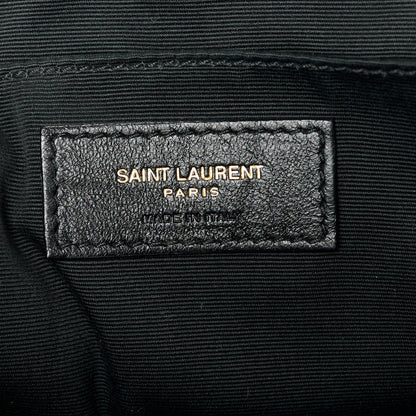 Saint Laurent Calfskin Matelasse Monogram Lou Camera Bag Black 6 of 10