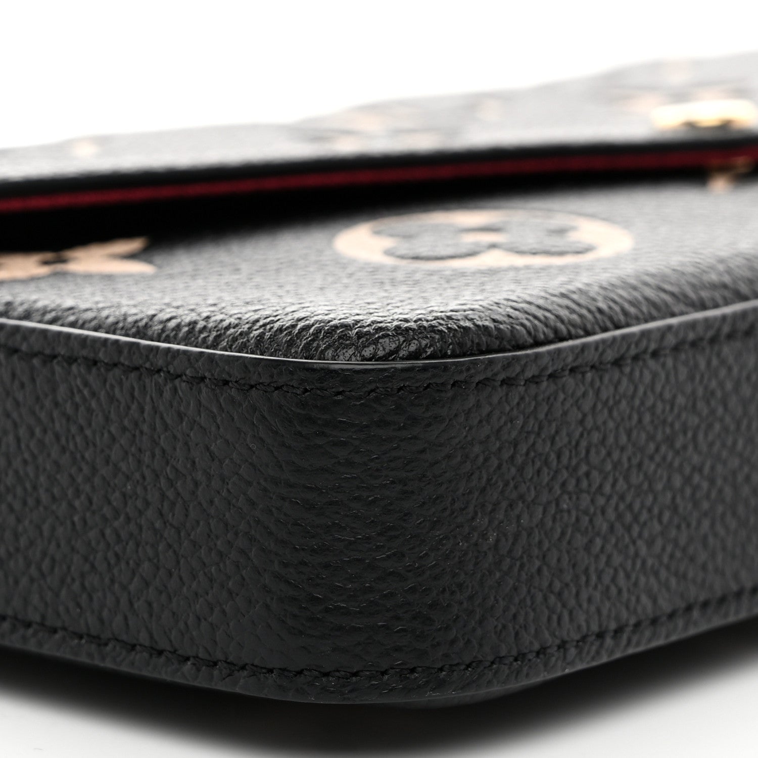Louis Vuitton Empreinte Monogram Giant Felicie Pochette Black Beige 9 of 10