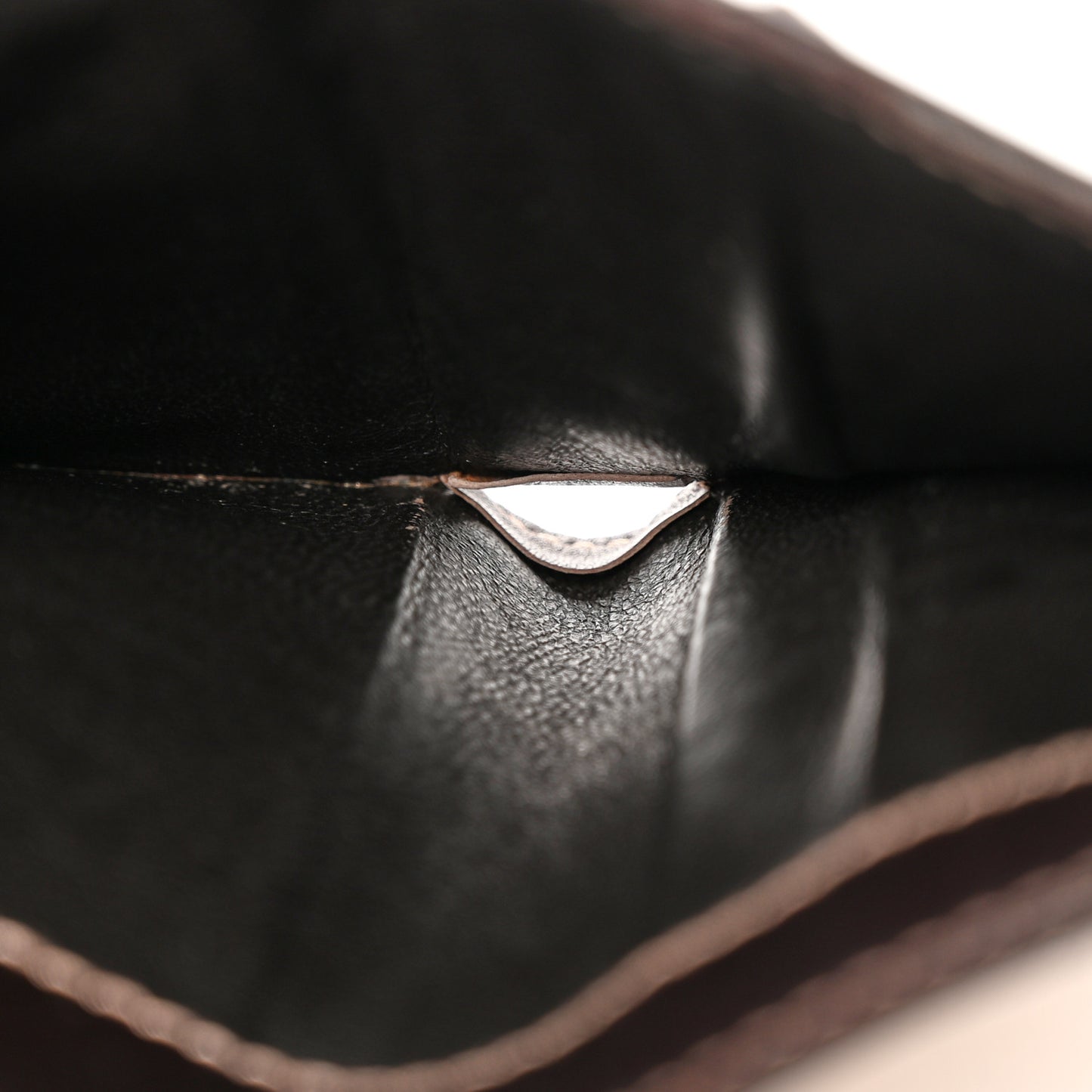 Monogram Britt Tri Fold Wallet Dark Brown