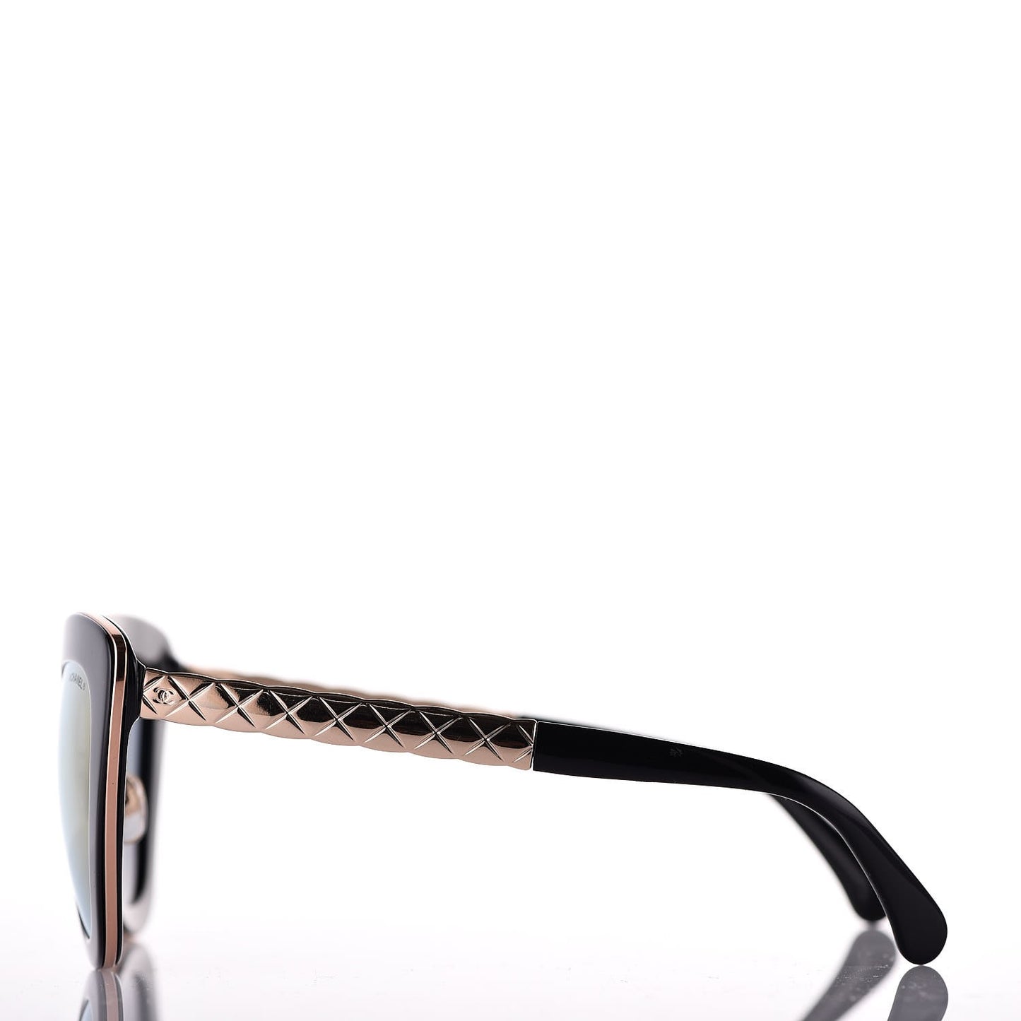 Cat Eye Quilted Sunglasses 5368 Black Pink